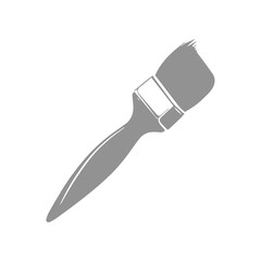 Silhouette Vector Illustration Of A paintbrush.