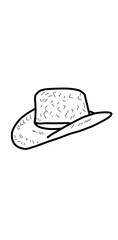 straw hat illustration