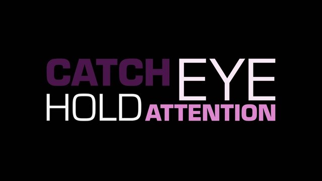 Colorful Kinetic Typography