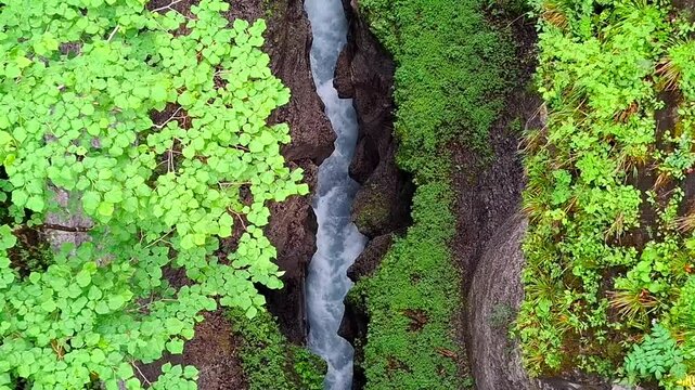 Partnach Klamm canyon. Bavaria, Germany.