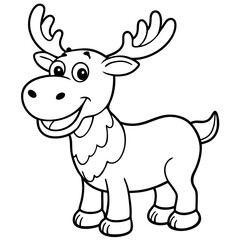 Fototapeta premium animal coloring pages 