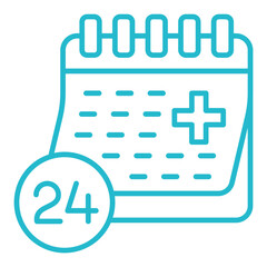 24 hours support Icon