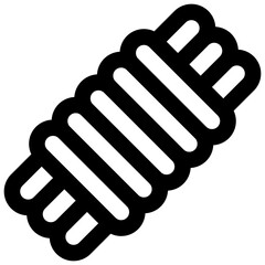 Rope. Editable stroke vector icon.