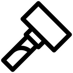 Sledgehammer. Editable stroke vector icon.