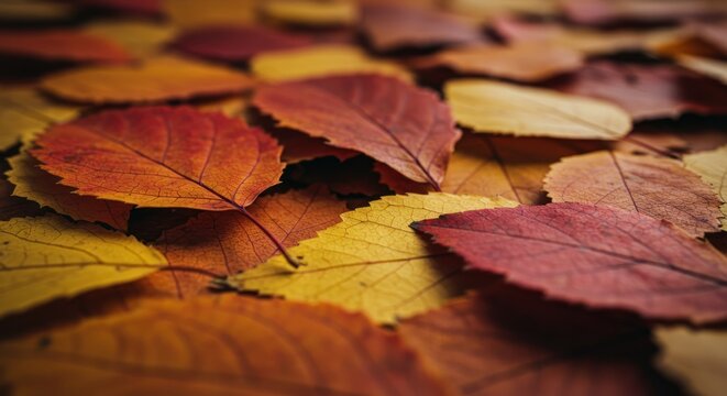 Autumn's Embrace A Collection of Vibrant Fall Leaves