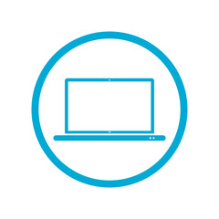 Laptop icon isolated on transparent background