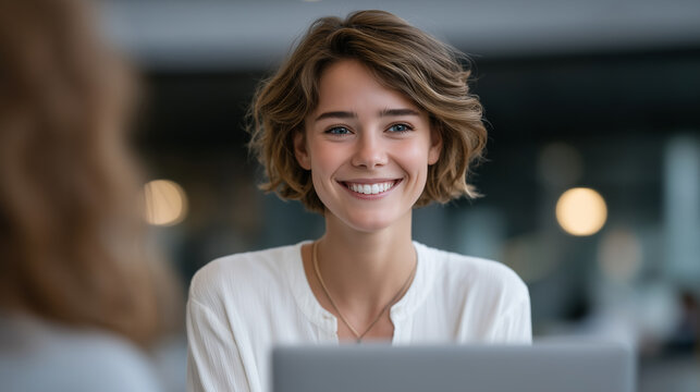 Gen Z Female Entrepreneurs Collaborating in a Modern Office