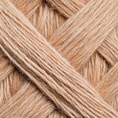 Fototapeta premium Beige Yarn Texture Close-up