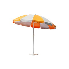 Mini beach umbrella for party decor, isolated on white