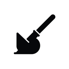 Black Silhouette Vector Bulb Planter Tool Icon