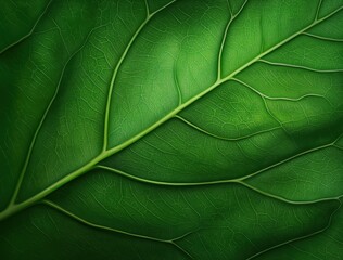 Green Leaf Macro Detail Texture