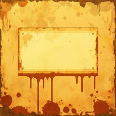 Grunge Background with Blank Sign