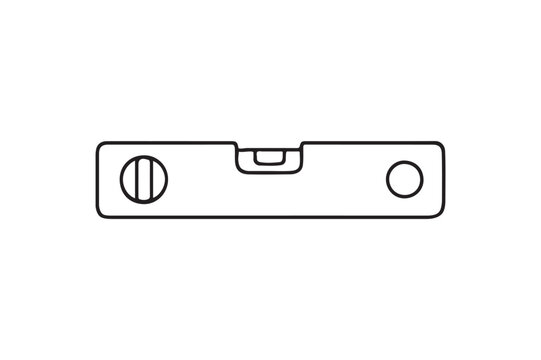 Spirit Level continuous one line drawing minimalism design