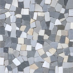 Grey and Beige Stone Mosaic Tile