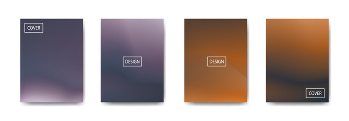 set of abstract background with beautiful gradation color, colorful background for poster flyer banner backdrop.vertical banner.cool fluid background vector illustration