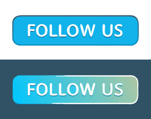 Follow us bubbles. Vector illustration