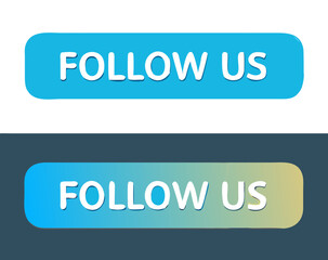 Follow us bubbles. Vector illustration