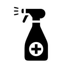 Disinfection spray icon isolated on white background. Vector