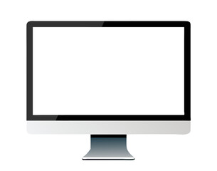 Computer screen. Stock vector