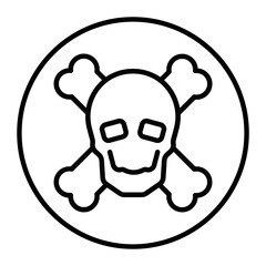 Pirate Danger Vector Icons