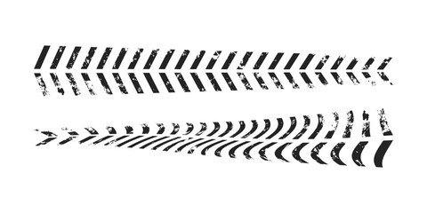 Background with tire wheel marks of cars. Vector illustration