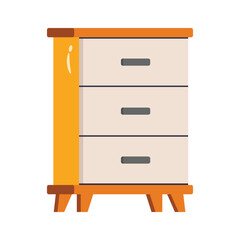 A trendy 2d icon of room sideboard unit