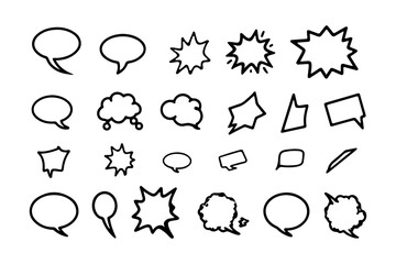 Pop Art Speech Bubble Stickers Collection