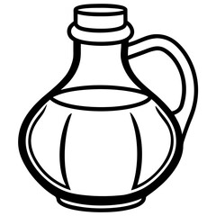 Minimalist Oil Jug Outline
