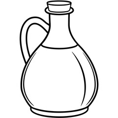 Minimalist Oil Jug Outline