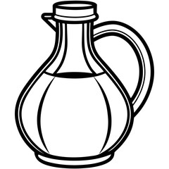 Minimalist Oil Jug Outline