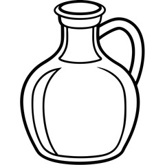 Minimalist Oil Jug Outline