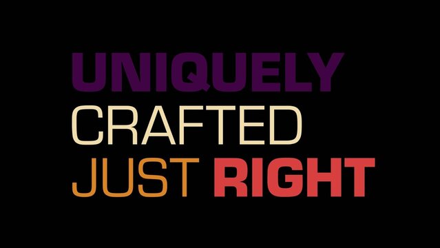 Colorful Kinetic Typography