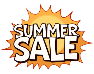 Summer Sale Decorative Lettering for Promotional Designs