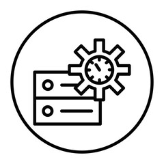 Industry Server Vector Icons