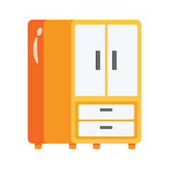 A 2d style icon of cupboard storage cabinet