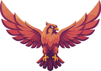 Obraz premium vector illustration of an eagle