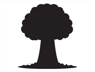 Bomb Explosion Silhouette