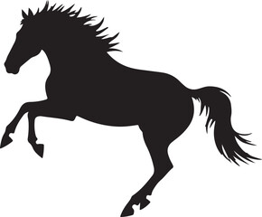 Black horse vector illustration, horse, animal, vector, stallion, illustration, silhouette, pony, wild, running, mustang, black, cartoon, farm, mane, mammal, equestrian, mare, equine, tail, gallop, ar