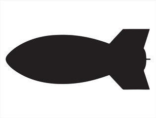 Obraz premium Bomb Silhouette