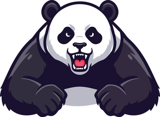 Aggressive Fierce Brown Bear Ready for Battle E-sports Mascot Logo
