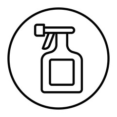 Cleaning Spray Vector Icons