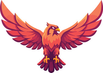 Fototapeta premium Majestic Eagle Soaring with Wings Spread in a Powerful Display of Freedom and Strength