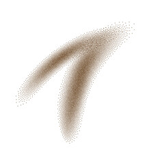 Fototapeta premium Sand powder splash. Flying coffee or chocolate powder. Abstract vector illustration. Brown dust particles in motion isolated on transparent background.