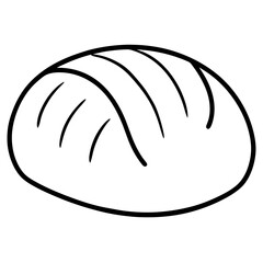 Traditional Loaf Linear Icon