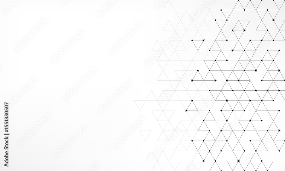 Aufkleber Abstract vector background with a geometric pattern of triangle shapes. Graphic design element 