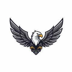 Majestic Eagle with Wings Spread Wide in Flight Symbolizing Freedom and Power