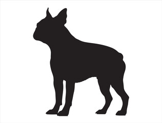 Boston Terrier Dog Silhouette