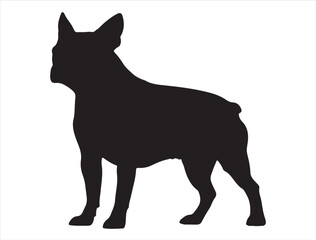 Boston Terrier Dog Silhouette