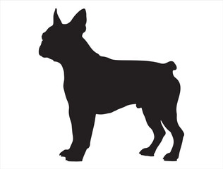 Boston Terrier Dog Silhouette