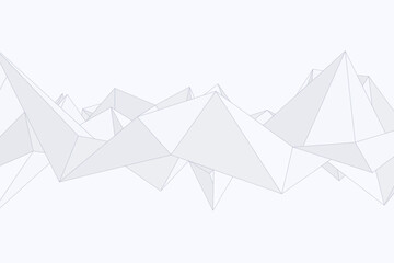 Light-toned vector background composed of geometric origami polygon structures in a minimal abstract design